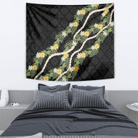 Puakenikeni Anthurium Pikake Lei Tapestry Hawaiian Quilt Pattern