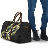 Puakenikeni Anthurium Pikake Lei Travel Bag Hawaiian Quilt Pattern LT9 - Polynesian Pride