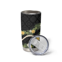 Puakenikeni Anthurium Pikake Lei Tumbler Cup Hawaiian Quilt Pattern
