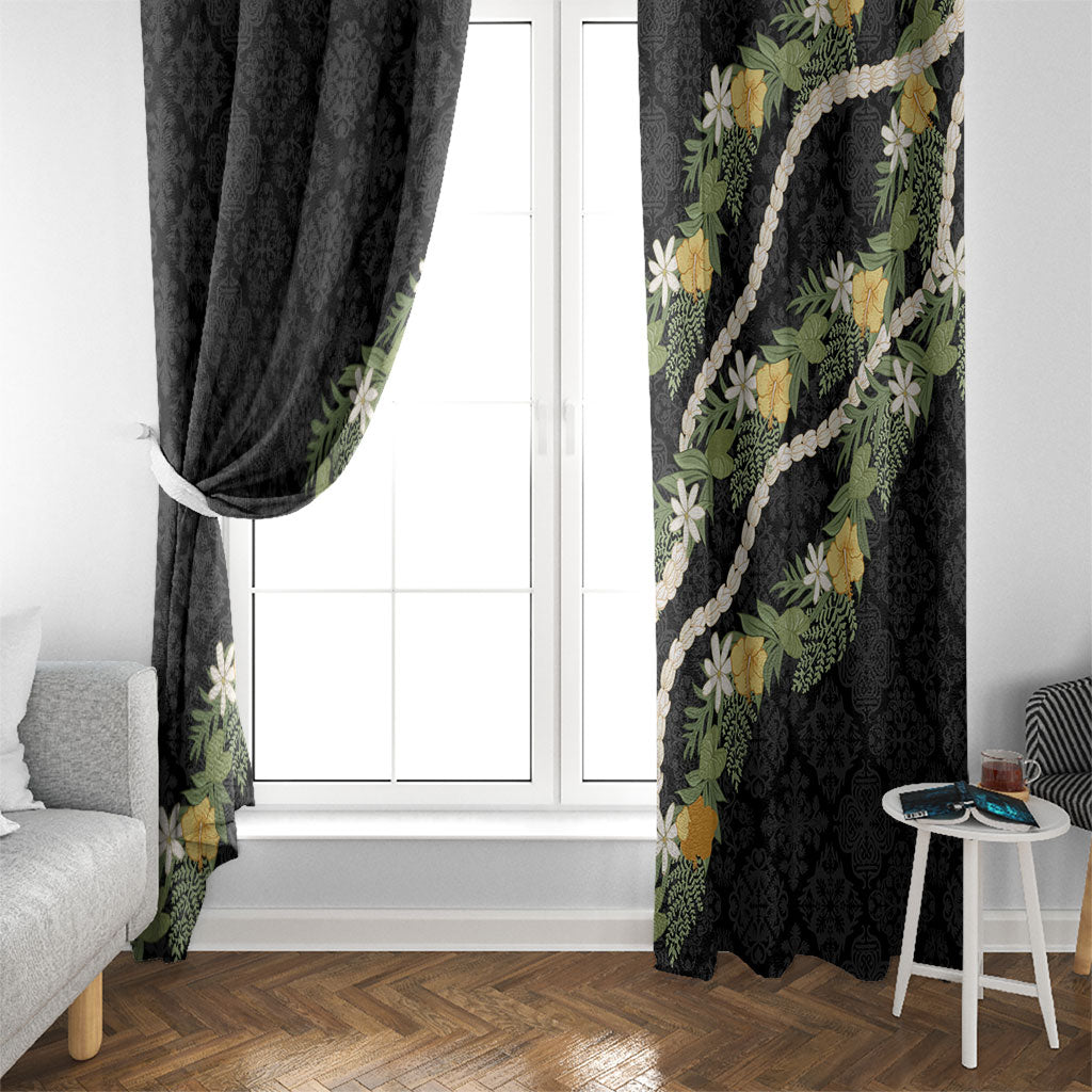 Puakenikeni Anthurium Pikake Lei Window Curtain Hawaiian Quilt Pattern