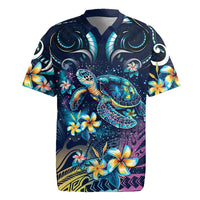 Plumeria Turtles Traditional Tribal Rugby Jersey