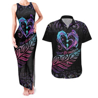 Personalised Your Life Matters Couples Matching Tank Maxi Dress and Hawaiian Shirt Suicide Prevention Awareness Semicolon Heart