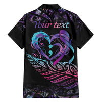 Personalised Your Life Matters Family Matching Puletasi and Hawaiian Shirt Suicide Prevention Awareness Semicolon Heart
