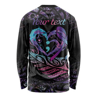 Personalised Your Life Matters Long Sleeve Shirt Suicide Prevention Awareness Semicolon Heart