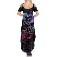 Personalised Your Life Matters Summer Maxi Dress Suicide Prevention Awareness Semicolon Heart
