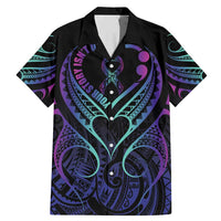 Personalised Your Story Isn't Over Family Matching Mermaid Dress and Hawaiian Shirt Suicide Prevention Awareness Semicolon Heart