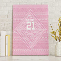 Custom New Zealand Basketball Indigenous Canvas Wall Art - Polynesian Pride