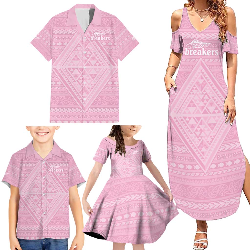 Custom New Zealand Basketball Indigenous Family Matching Summer Maxi Dress and Hawaiian Shirt - Polynesian Pride