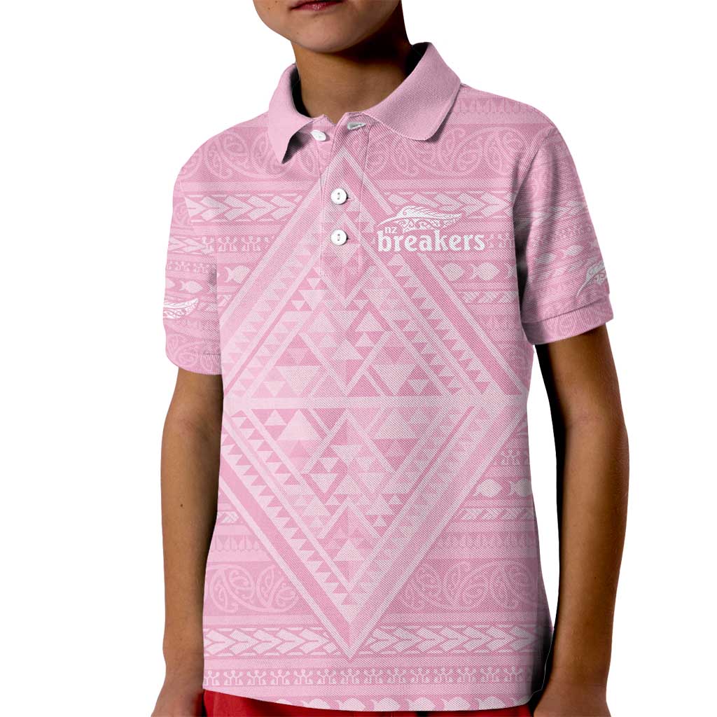 Custom New Zealand Basketball Indigenous Kid Polo Shirt - Polynesian Pride