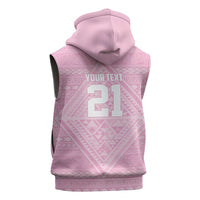 Custom New Zealand Basketball Indigenous Sleeveless Hoodie - Polynesian Pride