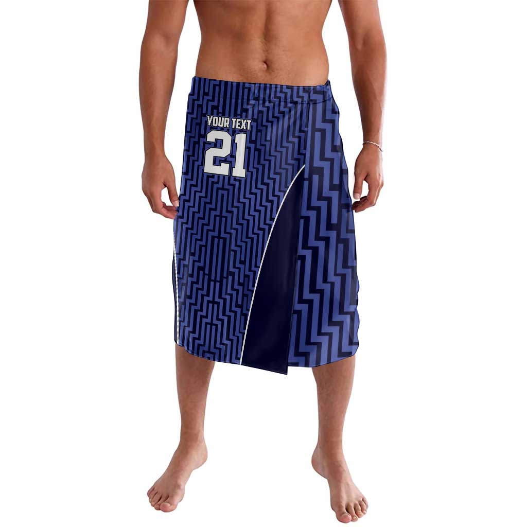 Custom Basketball New Zealand Lavalava Blue Maori Ta Moko Indigenous - Polynesian Pride