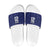 Custom Basketball New Zealand Slide Sandals Blue Maori Ta Moko Indigenous - Polynesian Pride