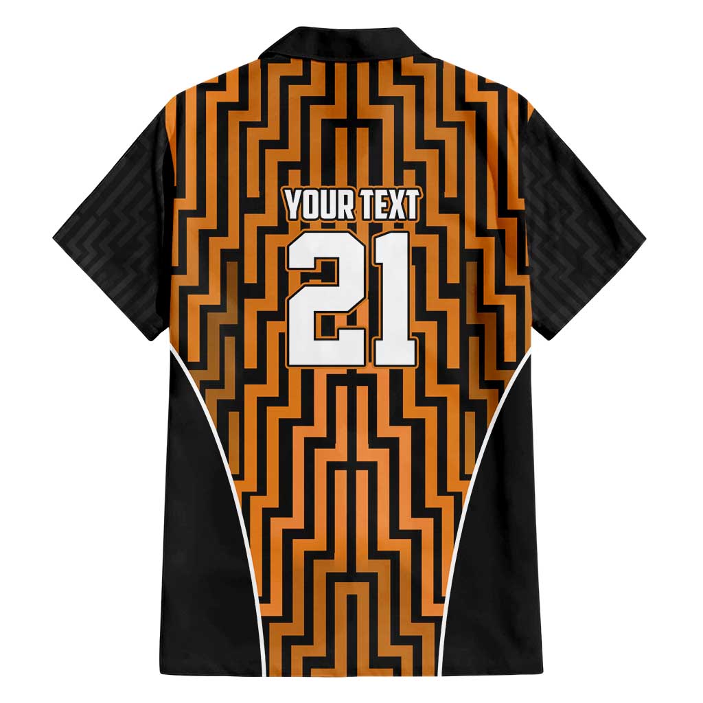 Custom Basketball New Zealand Hawaiian Shirt Gold Maori Ta Moko Indigenous - Polynesian Pride