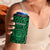 Custom Basketball New Zealand 4 in 1 Can Cooler Tumbler Green Maori Ta Moko Indigenous - Polynesian Pride