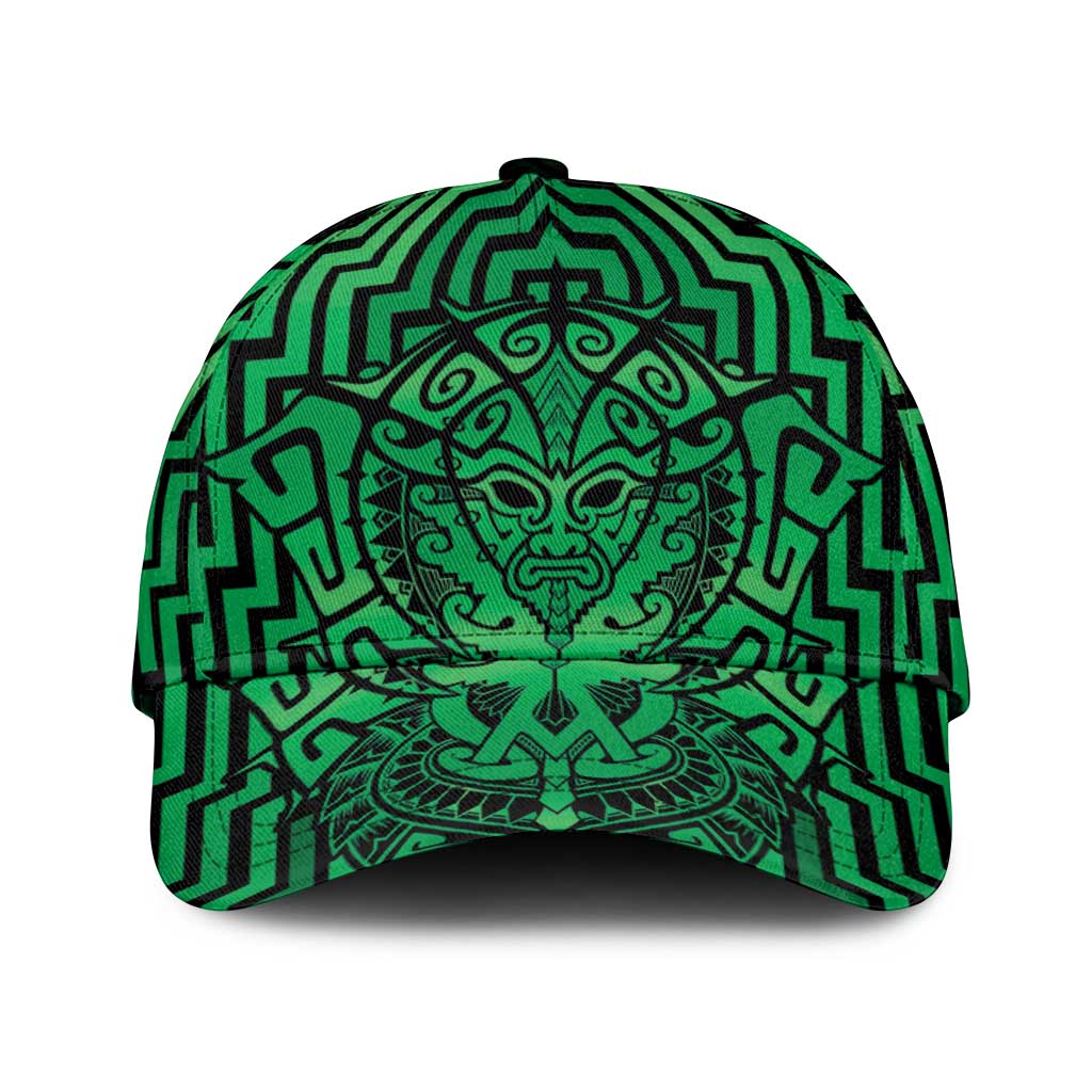 Basketball New Zealand Classic Cap Green Maori Ta Moko Indigenous - Polynesian Pride