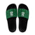 Custom Basketball New Zealand Slide Sandals Green Maori Ta Moko Indigenous - Polynesian Pride