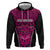 Custom Basketball New Zealand Hoodie Pink Maori Ta Moko Indigenous - Polynesian Pride