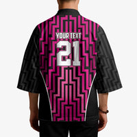 Custom Basketball New Zealand Kimono Pink Maori Ta Moko Indigenous LT9 - Polynesian Pride
