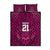 Custom Basketball New Zealand Quilt Bed Set Pink Maori Ta Moko Indigenous - Polynesian Pride