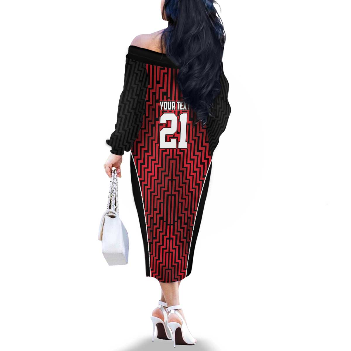 Custom Basketball New Zealand Family Matching Off The Shoulder Long Sleeve Dress and Hawaiian Shirt Red Maori Ta Moko Indigenous - Polynesian Pride