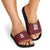 Custom Basketball New Zealand Slide Sandals Red Maori Ta Moko Indigenous - Polynesian Pride