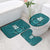 Custom Basketball New Zealand Bathroom Set Teal Maori Ta Moko Indigenous - Polynesian Pride
