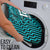 Custom Basketball New Zealand Bathroom Set Teal Maori Ta Moko Indigenous - Polynesian Pride