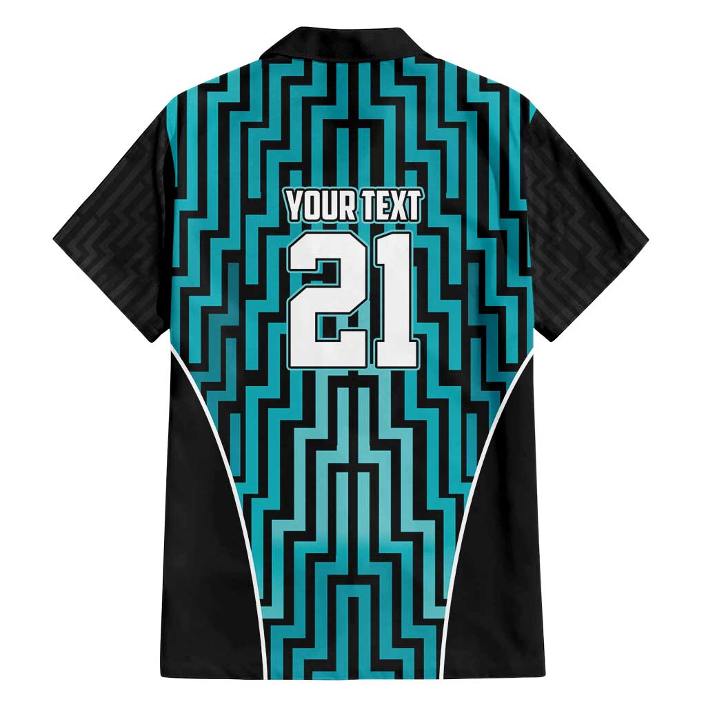 Custom Basketball New Zealand Family Matching Long Sleeve Bodycon Dress and Hawaiian Shirt Teal Maori Ta Moko Indigenous - Polynesian Pride