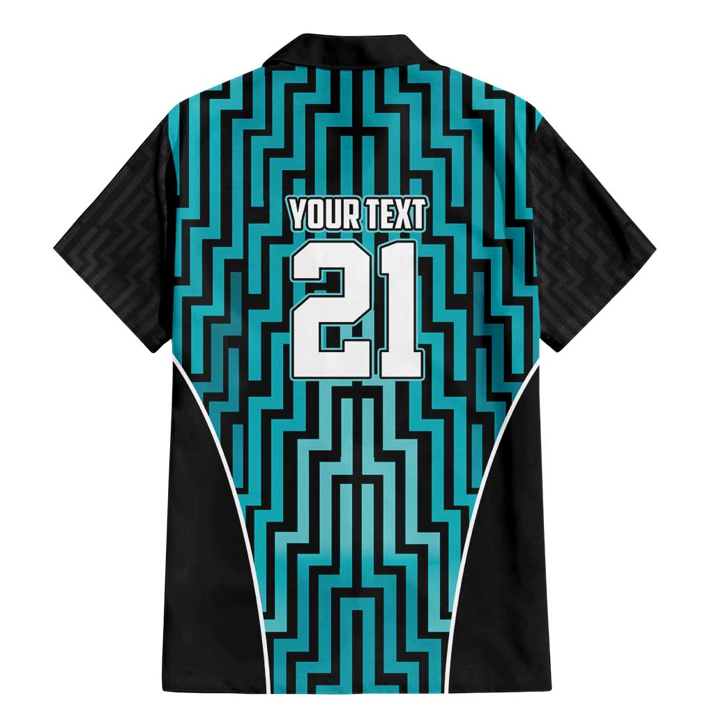 Custom Basketball New Zealand Family Matching Mermaid Dress and Hawaiian Shirt Teal Maori Ta Moko Indigenous - Polynesian Pride