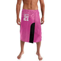 New Zealand Custom Lavalava Fire Basketball Maori Tribal Pink - Polynesian Pride