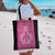 New Zealand Custom Tote Bag Fire Basketball Maori Tribal Pink - Polynesian Pride