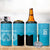 New Zealand Custom 4 in 1 Can Cooler Tumbler Fire Basketball Maori Tribal Sky Blue - Polynesian Pride