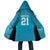 New Zealand Custom Cloak Fire Basketball Maori Tribal Sky Blue - Polynesian Pride