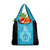New Zealand Custom Grocery Bag Fire Basketball Maori Tribal Sky Blue - Polynesian Pride