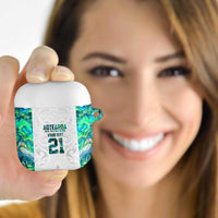 Custom New Zealand Aotearoa AirPods Case Green Maori Paua Shell Indigenous - Polynesian Pride