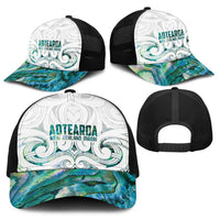 New Zealand Aotearoa Baseball Net Cap Green Maori Papua Shell Indigenous - Polynesian Pride