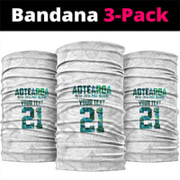 New Zealand Aotearoa Neck Gaiter Green Maori Paua Shell Indigenous LT9