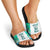 Custom New Zealand Aotearoa Slide Sandals Green Maori Paua Shell Indigenous - Polynesian Pride