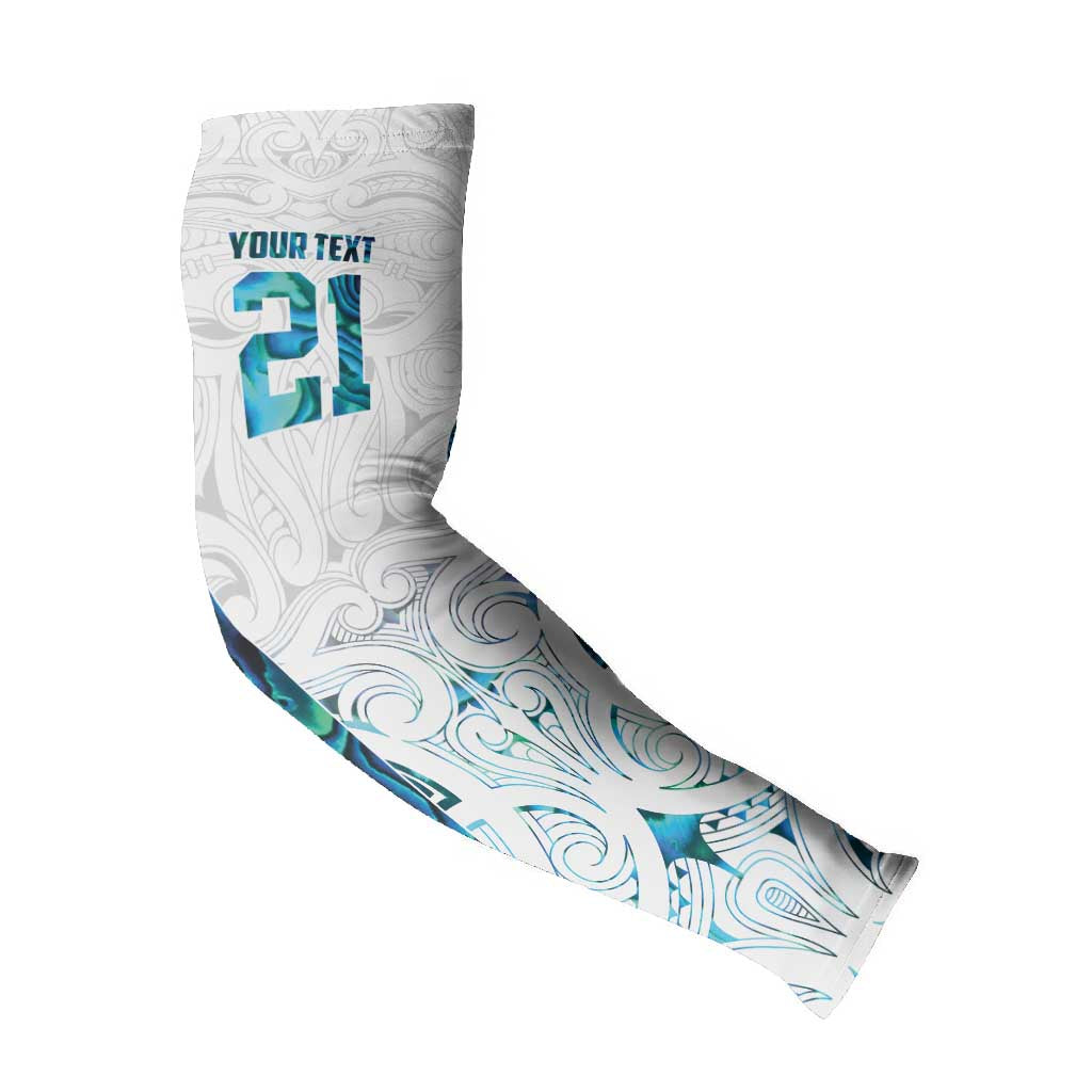 Custom New Zealand Aotearoa Arm Sleeves Maori Paua Shell Indigenous - Polynesian Pride