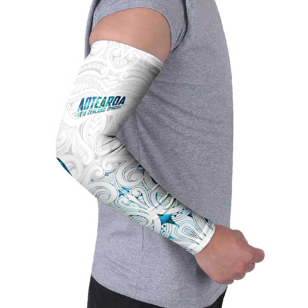 Custom New Zealand Aotearoa Arm Sleeves Maori Paua Shell Indigenous - Polynesian Pride