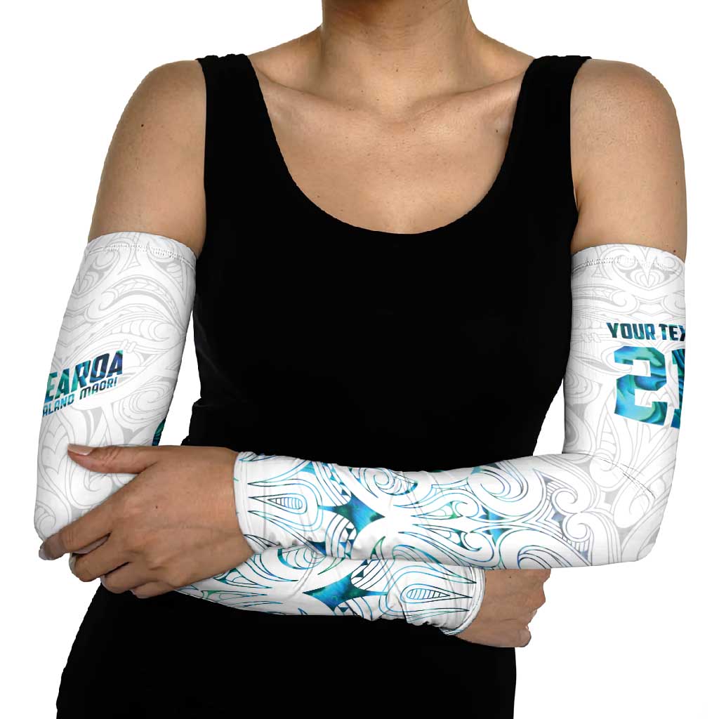 Custom New Zealand Aotearoa Arm Sleeves Maori Paua Shell Indigenous - Polynesian Pride