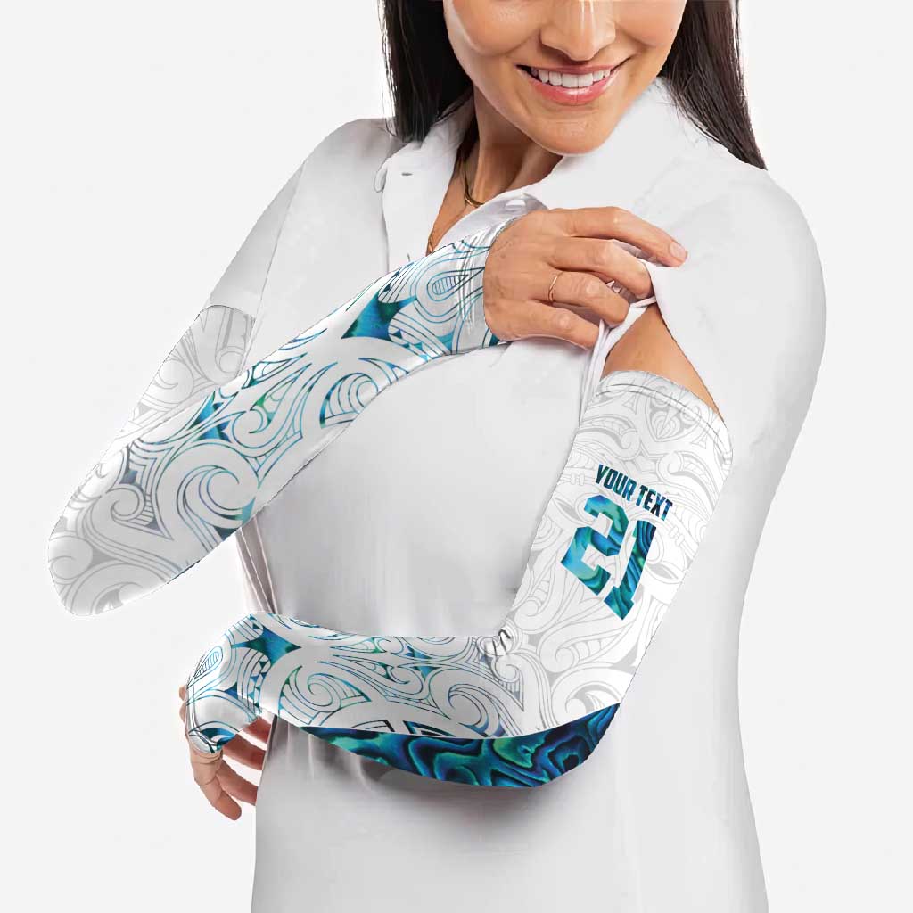 Custom New Zealand Aotearoa Arm Sleeves Maori Paua Shell Indigenous - Polynesian Pride