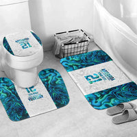 Custom New Zealand Aotearoa Bathroom Set Maori Paua Shell Indigenous - Polynesian Pride