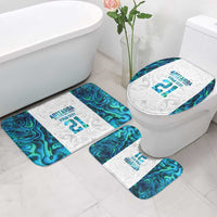 Custom New Zealand Aotearoa Bathroom Set Maori Paua Shell Indigenous - Polynesian Pride