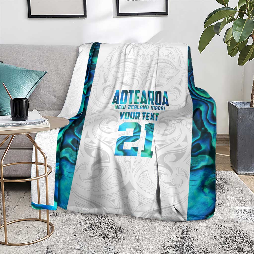 Custom New Zealand Aotearoa Blanket Maori Paua Shell Indigenous - Polynesian Pride