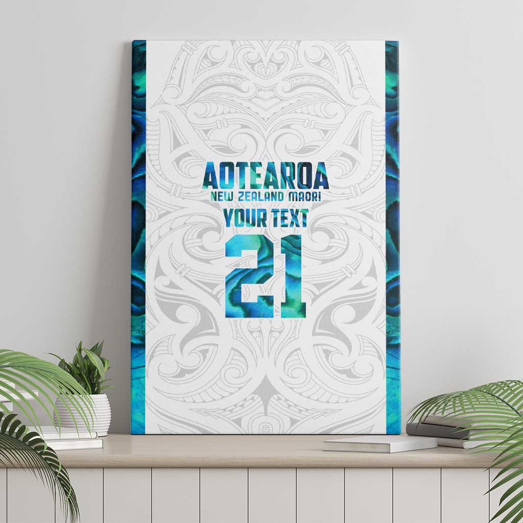 Custom New Zealand Aotearoa Canvas Wall Art Maori Paua Shell Indigenous - Polynesian Pride