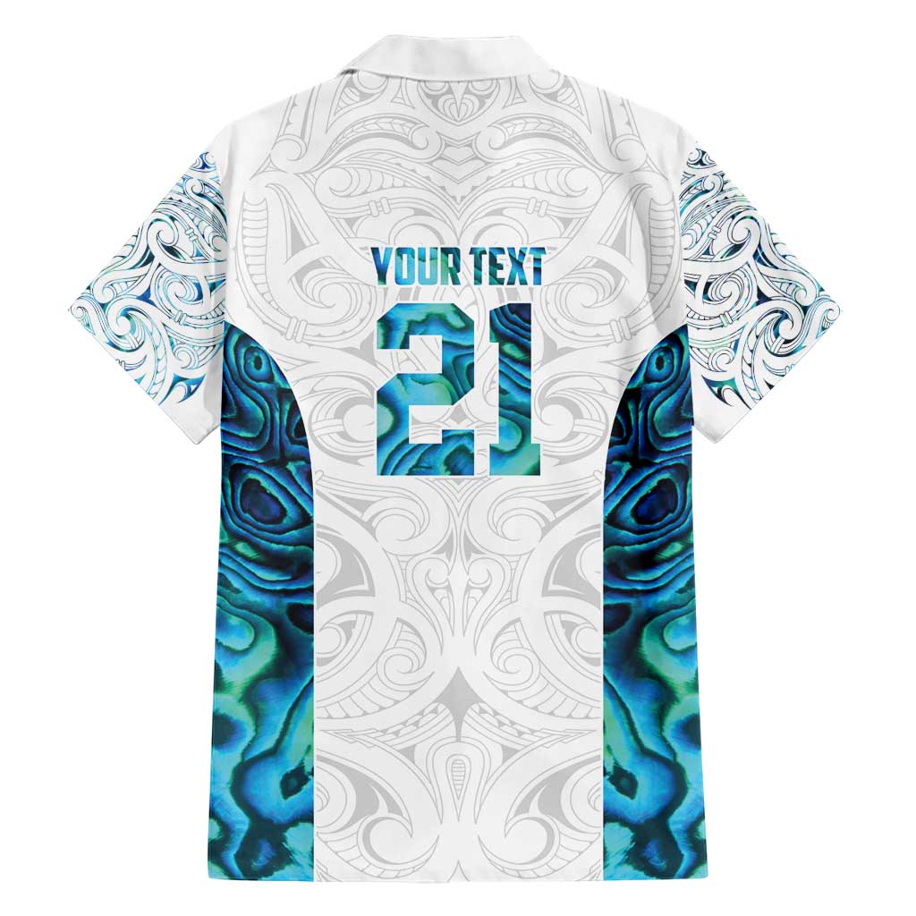 Custom New Zealand Aotearoa Family Matching Short Sleeve Bodycon Dress and Hawaiian Shirt Maori Paua Shell Indigenous - Polynesian Pride