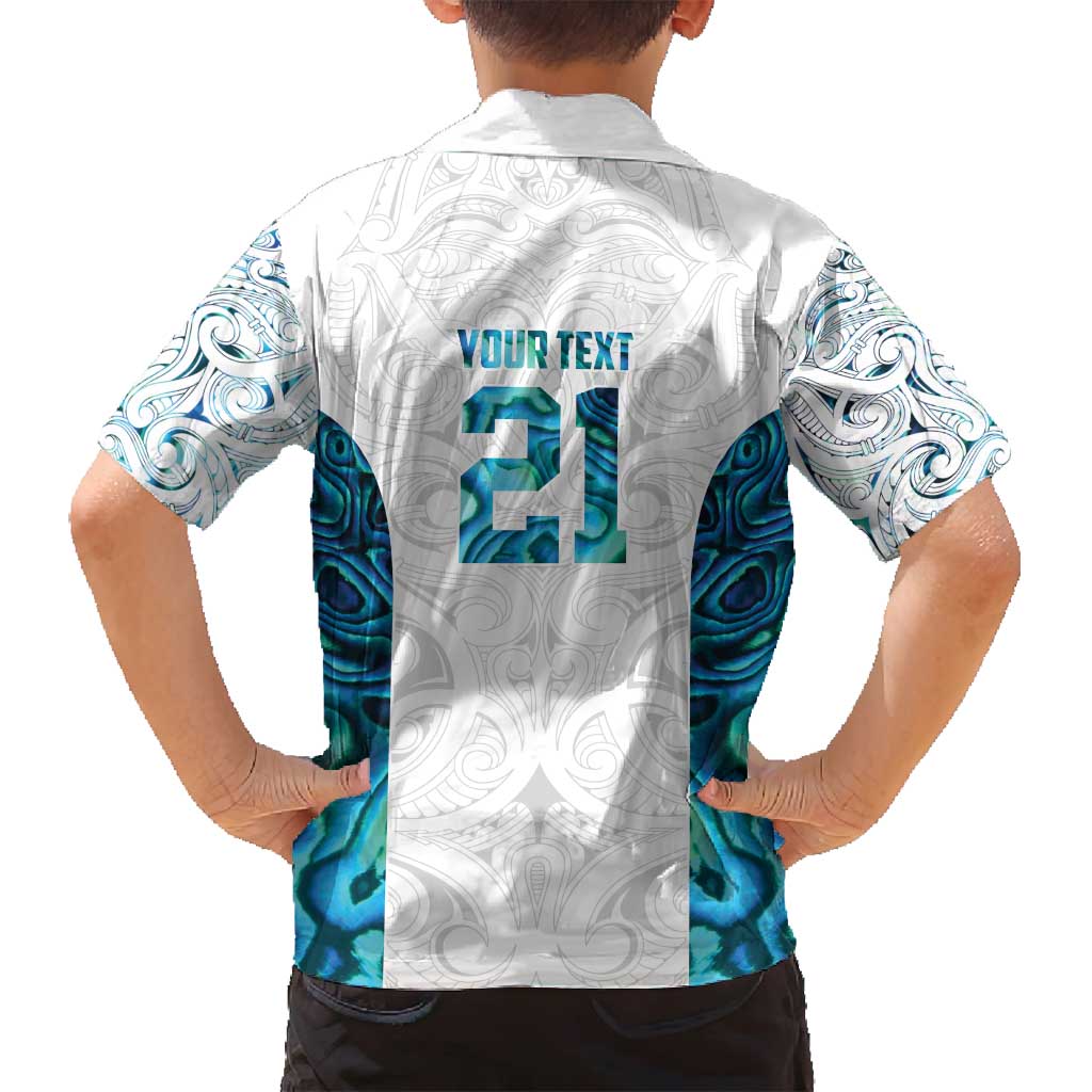 Custom New Zealand Aotearoa Family Matching Tank Maxi Dress and Hawaiian Shirt Maori Paua Shell Indigenous - Polynesian Pride