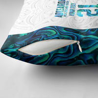 Custom New Zealand Aotearoa Pillow Cover Maori Paua Shell Indigenous - Polynesian Pride