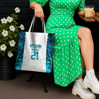 Custom New Zealand Aotearoa Tote Bag Maori Paua Shell Indigenous - Polynesian Pride